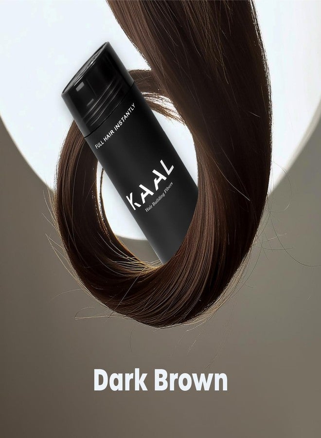 KAAL Hair Fibers | Hair Powder - (27.5g, Dark Brown), Refillable Bottle Hair Filler for Thinning Areas - For Men and Women - Image 2